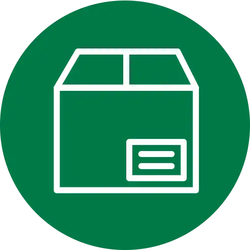 In-House Packing icon representing locally packed tea blends for quality assurance
